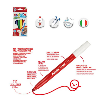 Carioca Travel Kit, Valigetta con Colori in Plastica+ album da colorare