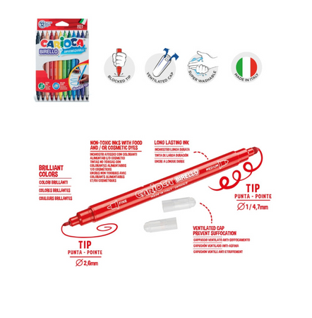 Carioca Travel Kit, Valigetta con Colori in Plastica+ album da colorare