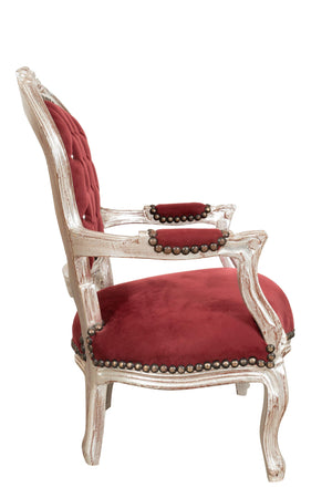 Biscottini POLTRONA DA BAMBINO STILE FRANCESE LUIGI XVI IN LEGNO MASSELLO DI FAGGIO