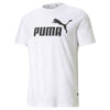 PUMA Logo Ess Tee Maglietta, Puma White, Uomo
