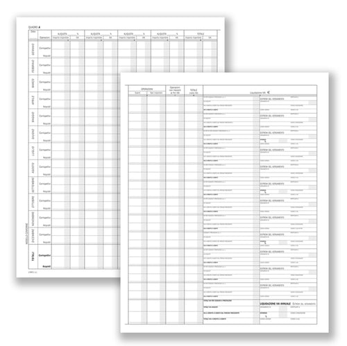 Registro Prospetto Riepilogativo Minori 8Pag. 31X24,5Cm Du138510000 Du