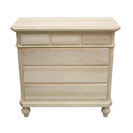 MOBILI 2G -  Cassettiera classica 6 cassetti legno grezzo 90x45x88 (708)