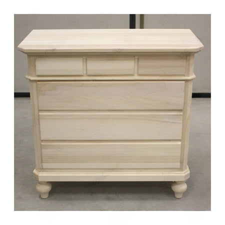 MOBILI 2G -  Cassettiera classica 6 cassetti legno grezzo 90x45x88 (708)