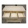 MOBILI 2G -  Cassettiera classica 6 cassetti legno grezzo 90x45x88 (708)