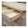 MOBILI 2G -  Cassettiera classica 6 cassetti legno grezzo 90x45x88 (708)