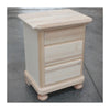 MOBILI 2G -  Comodino classico 3 cassetti legno grezzo 50x38x66 (453)