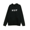 HUF Felpa Cappuccio Uomo Essentials Og Logo Black da uomo