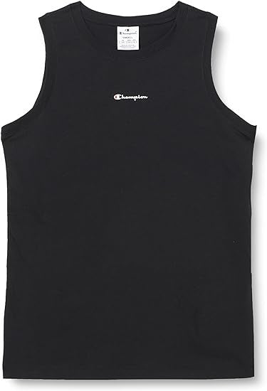 Champion Legacy Icons W-Small Script Logo Tank S/L Canotta, Nero,  Donna