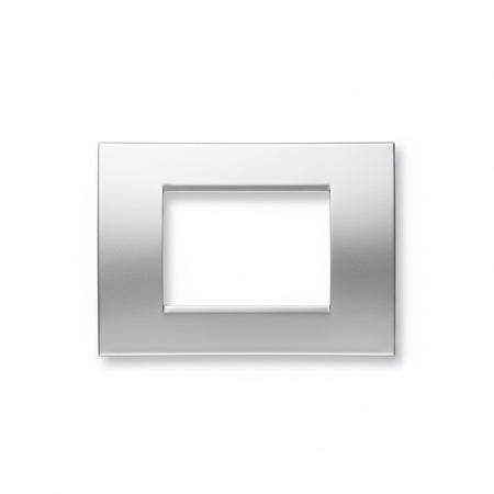 PLACCA ARGENTO IN ABS PER SCATOLE RETTANGOLARI SERIE SOFT