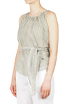 JUCCA Jucca - Top - 451695 - Verde/Bianco da donna