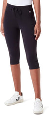 Champion Legacy Icons W-Cotton Lycra 3/4 Leggings, Nero,  Donna
