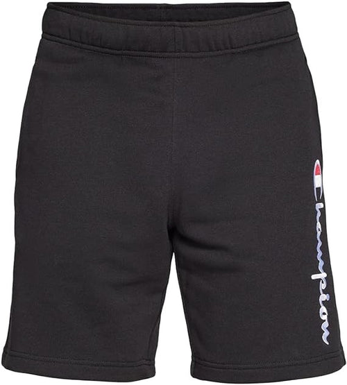 Champion Legacy Authentic Pants - Powerblend Terry Bermuda Pantaloncini, Nero,  Uomo