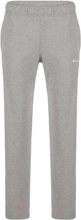 Champion Legacy Authentic Pants-Script Logo PRO-Jersey Straight Hem Pantaloni da Tuta, Grigio,  Uomo
