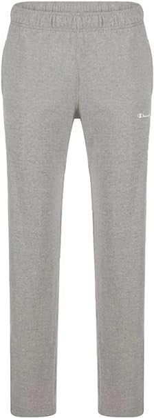 Champion Legacy Authentic Pants-Script Logo PRO-Jersey Straight Hem Pantaloni da Tuta, Grigio,  Uomo