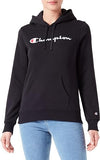 Champion Legacy Icons W - Spring Terry Felpa con Cappuccio, Nero, Donna