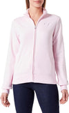 Champion Legacy Icons W - Spring Terry Small Script Logo High-Neck Full-Zip Felpa, Bianco, Donna