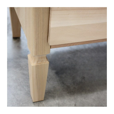 MOBILI 2G -  Cassettiera classica 4 cassetti legno grezzo 90x42x83 (525)