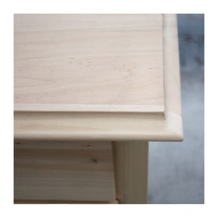 MOBILI 2G -  Cassettiera classica 4 cassetti legno grezzo 90x42x83 (525)