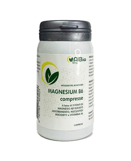 Magnesum B6 60 compresse 4 fonti di magnesio, carbonato, bisglicinato, ossido marino, citrato con vitamina b6