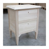MOBILI 2G -  Comodino classico 2 cassetti legno grezzo 51x37x65 (810)