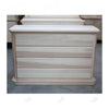 MOBILI 2G -  Cassettiera classica 4 cassetti legno grezzo 150x57x97 (417)