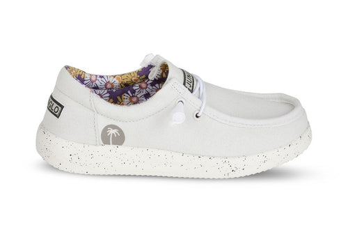 Junglo - Donna - Vegane - in Cotone Naturale Cream Flower