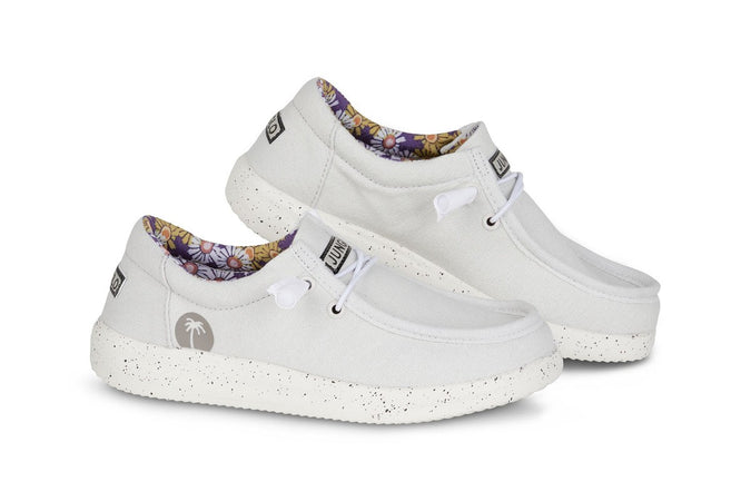 Junglo - Donna - Vegane - in Cotone Naturale Cream Flower