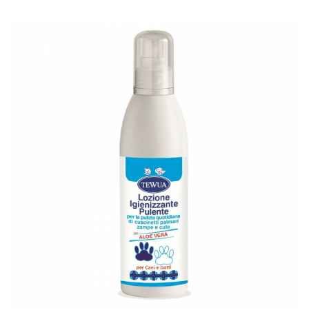 Tewua Lozione Igienizzante Pulente per Cani e Gatti 250ml