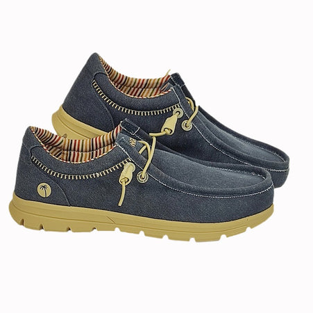 JUNGLO - Uomo-Donna - Vegan - in Cotone Naturale Pastel Medi Blue