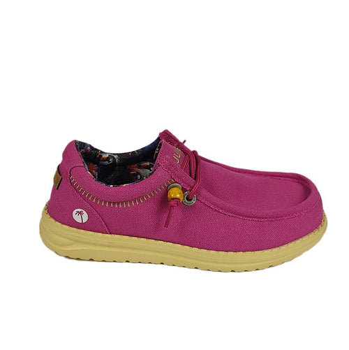 JUNGLO - Donna - Vegane - in Cotone Naturale Lady Fucsia