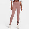 Nike W NSW Nk CLSC Gx HR Tght Swsh Pantaloni Aderenti a Tutta Lunghezza, Smokey Mauve/Black, Donna