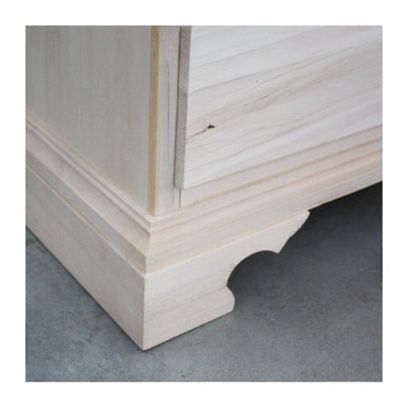 MOBILI 2G -  Cassettiera classica 5 cassetti legno grezzo 117x51x101 (466)