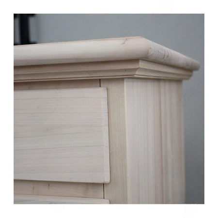 MOBILI 2G -  Cassettiera classica 5 cassetti legno grezzo 117x51x101 (466)