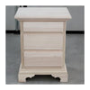 MOBILI 2G -  Comodino classico 3 cassetti legno grezzo 50x38x65 (467)