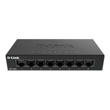 D-LINK SWITCH 8 PORTE GIGABIT ETHERNET METAL HOUSING UNMANAGED SWITCH