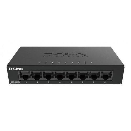 D-LINK SWITCH 8 PORTE GIGABIT ETHERNET METAL HOUSING UNMANAGED SWITCH