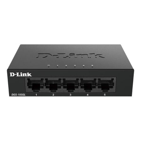 D-LINK SWITCH 5 PORTE GIGABIT UNMANAGED ETHERNET METAL HOUSING