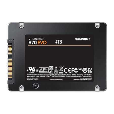 SAMSUNG SSD INTERNO 870 EVO 4TB 2,5 SATA 6GB/S R/W 560/530 MLC