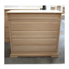 MOBILI 2G -  Cassettiera classica 5 cassetti legno grezzo 127x52x117 (3000)