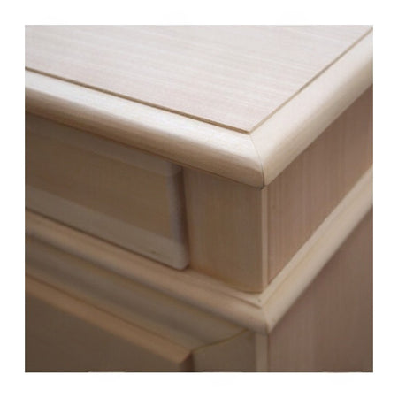 MOBILI 2G -  Cassettiera classica 5 cassetti legno grezzo 127x52x117 (3000)