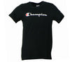 Champion TEE Light Cotton Jersey Donna Logo Grande Cotone Nero
