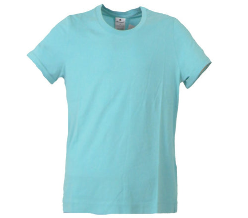 Champion SS TEE Light Cotton Jersey Donna cotone Azzurro