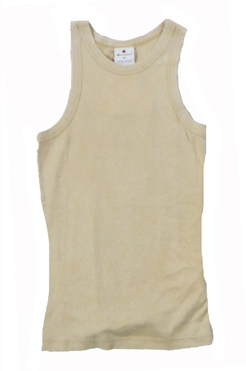 Champion TANK Soft Cotton 1x1 Rib Donna cotone Beige