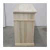 MOBILI 2G -  Cassettiera 7 cassetti classica con ribalta legno massello grezzo 126x53x98 (530)