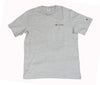 Champion SS TEE Light Cotton Jersey Uomo Logo Piccolo Cotone Grigio