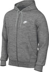Nike Sportswear Club Fleece, Felpa con Cappuccio Uomo, Dk Grey Heather/ Lt Smoke Grey/ White