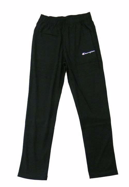 Champion STRAIGHT HEM PANTS Pro Jersey Melange Co Pl Top Dyed Uomo Nero