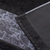 Asciugamano Geo Night ! Alviero Martini 1A Classe: Lusso Nero, Design Iconico e Puro Cotone