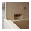 MOBILI 2G -  Cassettiera 7 cassetti classica con ribalta legno tinta noce 126x53x98 (530)