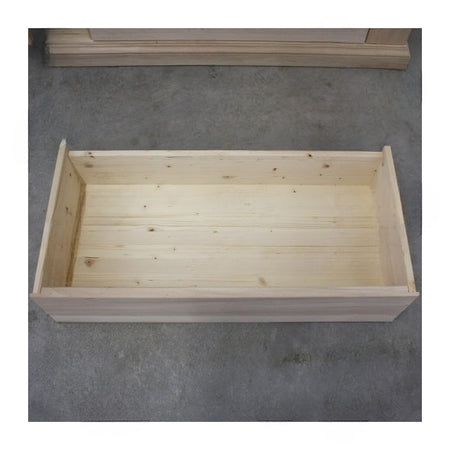MOBILI 2G -  Cassettiera 7 cassetti classica con ribalta legno tinta noce 126x53x98 (530)
